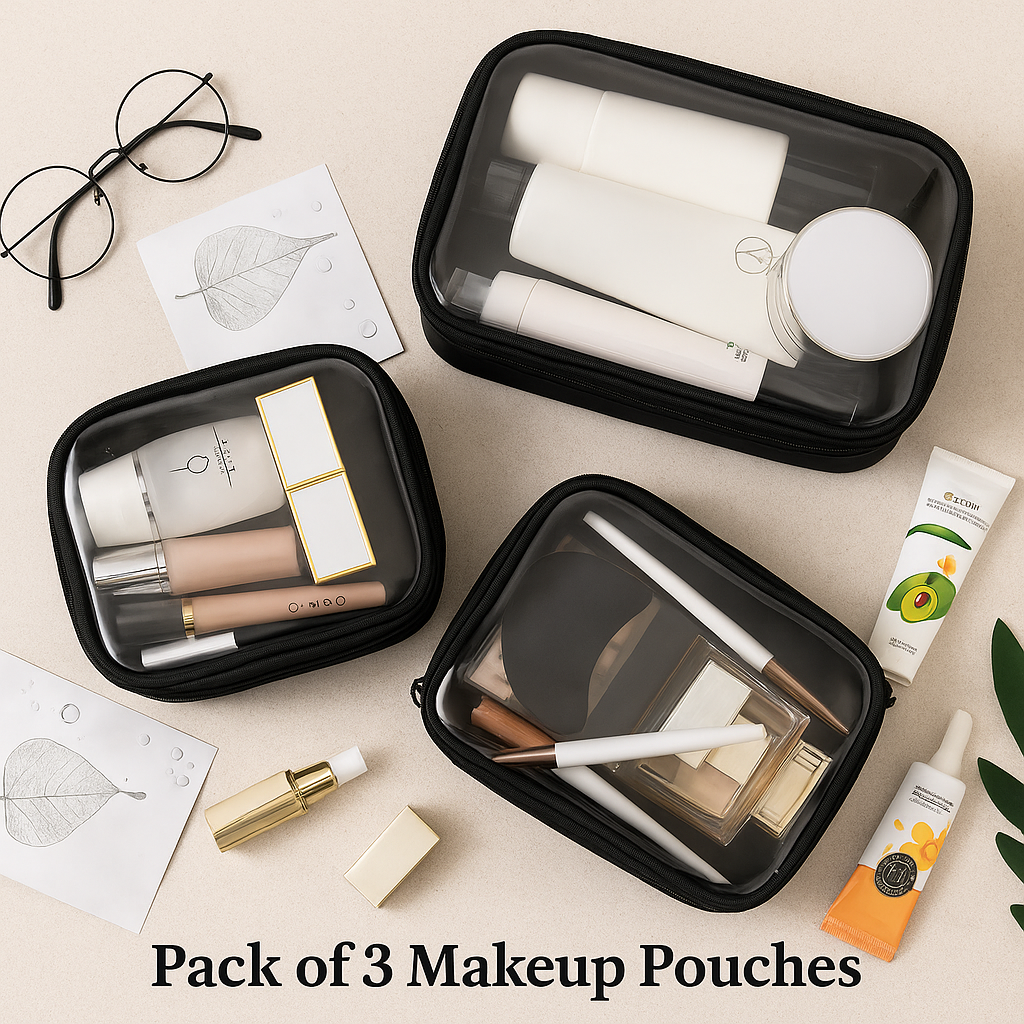 COSLIFESTORE-PACK OF 3 PVC POUCHES